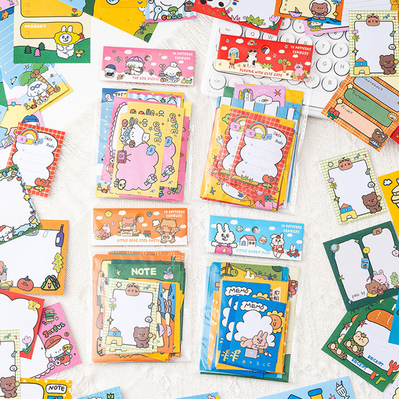 50 ชิ้นการ์ตูนสัตว์ Series Non-Sticky ข้อความกระดาษนักเรียนสมุดภาพกระดาษบันทึก