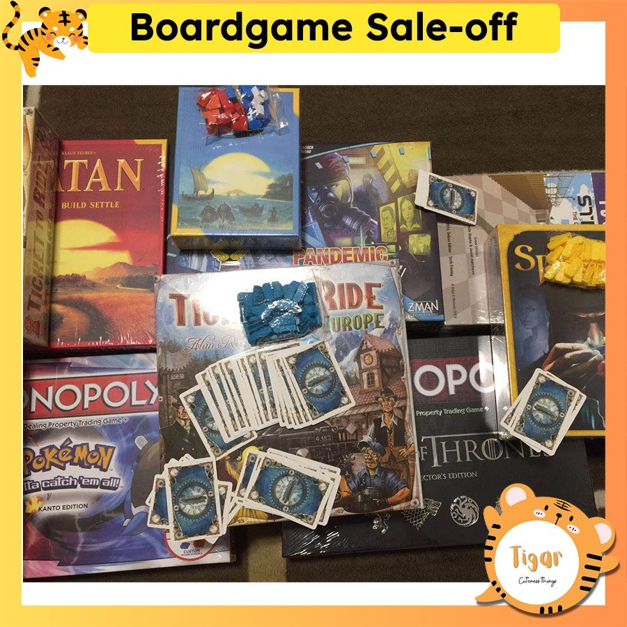 Liquidation of Boardgame Hot Price Wingspan Catan Splendor Codenames Tigar