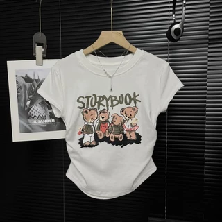 เสื้อผ้าแฟชั่นตามกระแส เสื้อผ้าสาวอวบไซส์ใหญ่ เสื้อยืดสาวอวบ เสื้อรัดรูป เสื้อครอปแต่งย่นข้าง