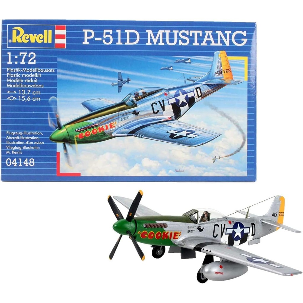 Revell 1/72 P-51D Mustang Plastic Model