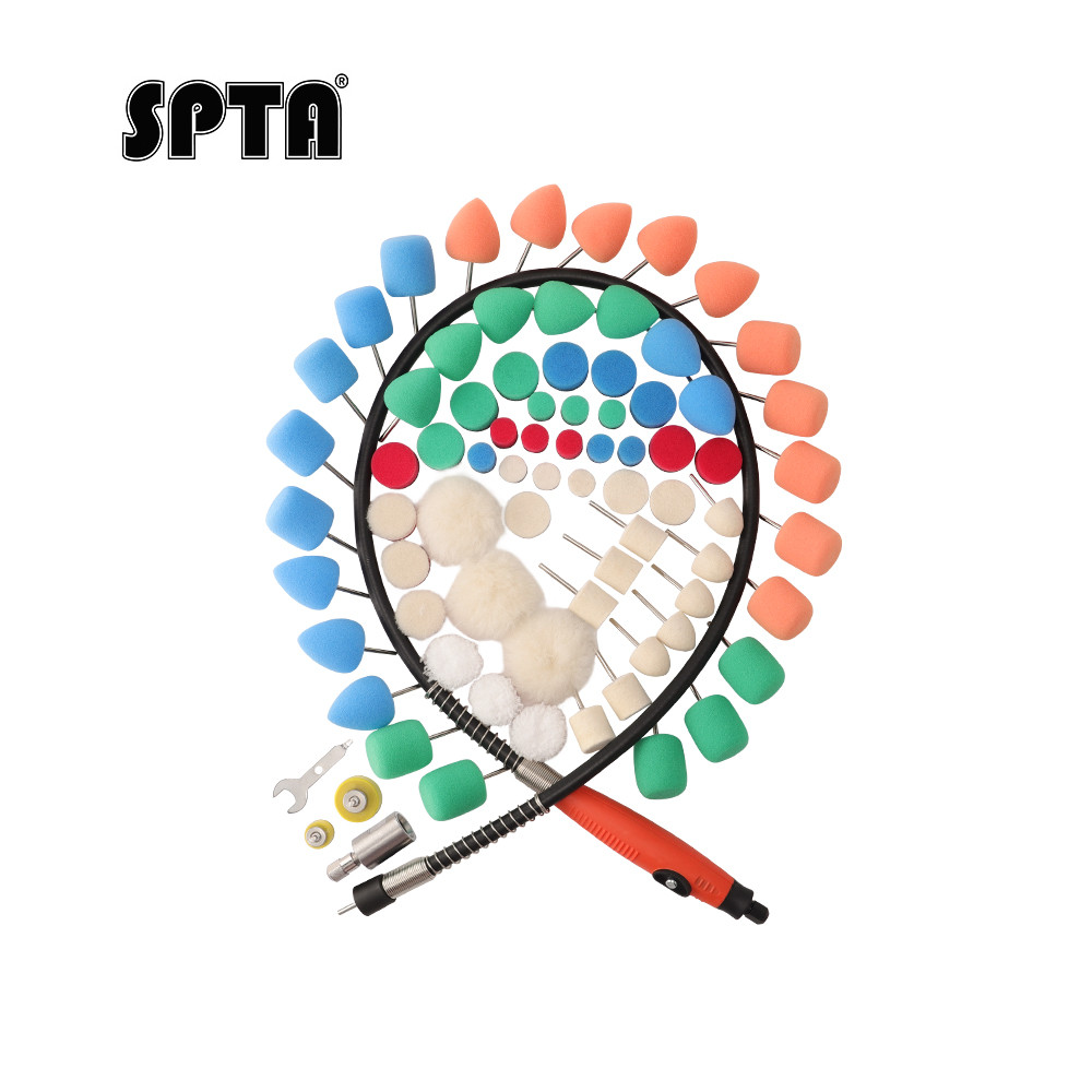 SPTA Mini Polishing Machine Car Beauty Detailing Extention Tools ชุดขัดสําหรับเครื่องขัดโรตารี