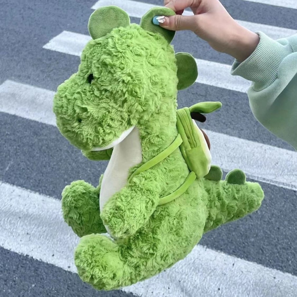 แฟชั่นอะโวคาโดสีเขียวไดโนเสาร์ตุ๊กตาตุ๊กตาของเล่นตุ๊กตาน่ารักการ์ตูนหมอนของขวัญวันเกิดเครื่องประดับ