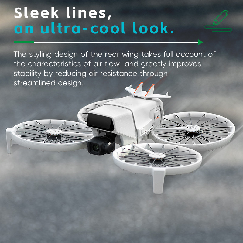 Drone Flight Fin สําหรับ DJI FLIP แบตเตอรี่ป้องกันป้องกันการเสื่อมเฉพาะการป้องกันแบบพกพาที่ถอดออกได้ Fin Drone DJI FLIP อุปกรณ์เสริม