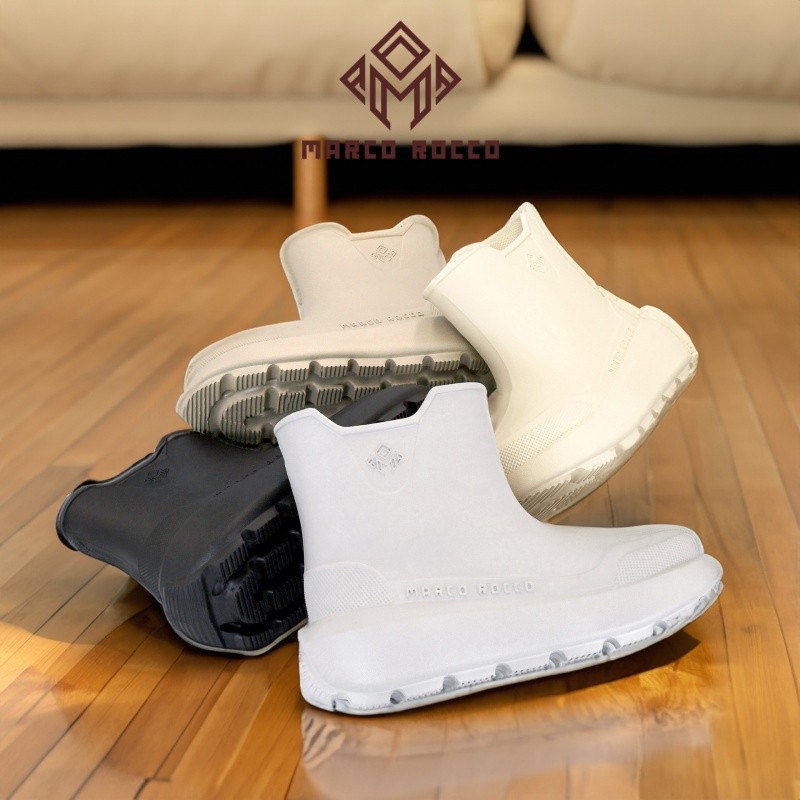 Marco Rocco MR8024 บูทยาง EVA กันน้ำ กันฝน กันลื่น ส้นหนา แฟชั่นผู้หญิง รองเท้าบูทสั้น Size 36-41