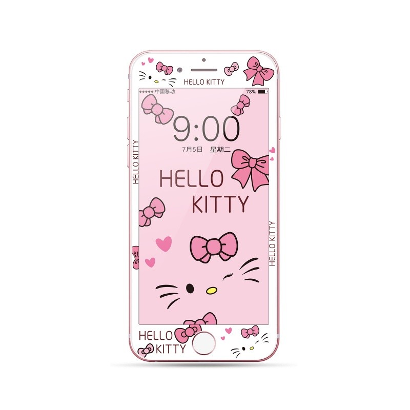 การ์ตูนคลุมทั้งหมดกระจกนิรภัยป้องกันหน้าจอสําหรับ iPhone iphone6 6s iphone7 iphone8 plus iPhone 4 4s 5 5s se 6 7 8 i6 i7 i8 se2 4.7 5.5 นิ้ว ราคา ถูกที่สุด ดีลบีเคเค แกลเลอรีภาพที่ 4