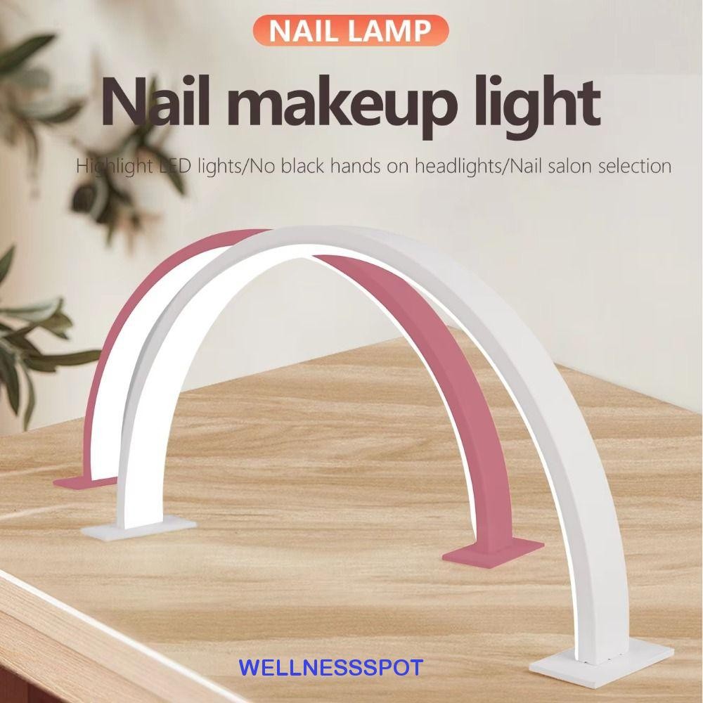 Wellnessspot โคมไฟเล็บรูปตัว U หรี่แสง 180 องศา LED 3 สี (USB) สำหรับต่อขนตา/ทำเล็บ
