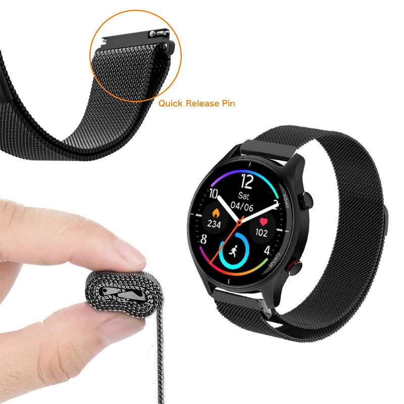 สาย SoundPEATS Watch 4 สายสแตนเลส สําหรับ SoundPEATS watch4 สมาร์ทวอทช์ อุปกรณ์เสริมสายนาฬิกาข้อมือ
