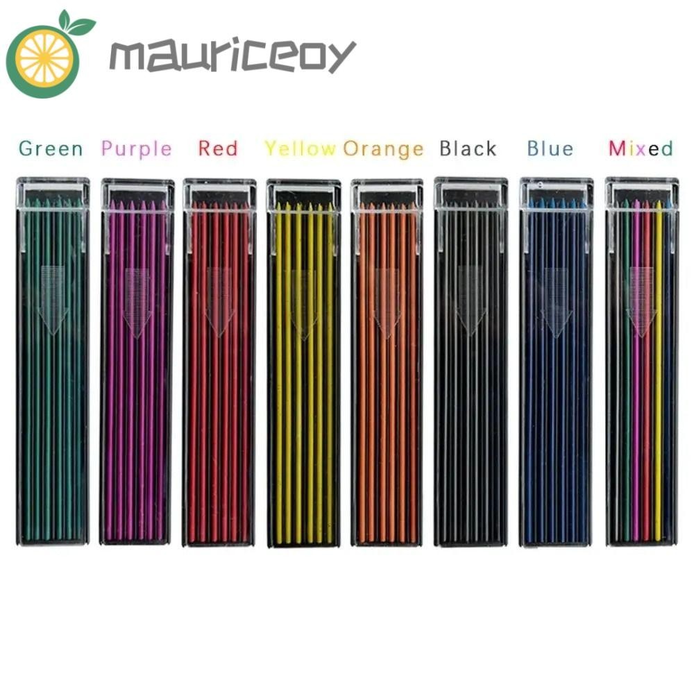 Mauriceoya ไส้ดินสอกดอัตโนมัติ ลบได้ 2.0 มม. หลายสี แบบเปลี่ยน สําหรับร่างภาพศิลปะ สํานักงาน