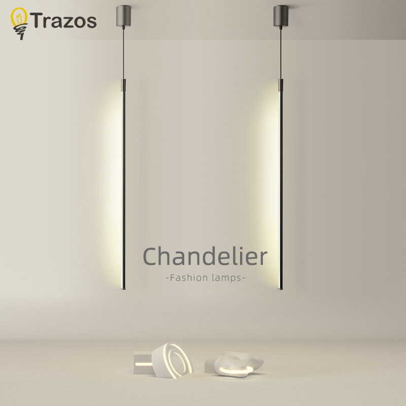 โคมไฟเพดาน Led สไตล์โมเดิร์นมินิมอล สีดํา สําหรับแขวนตกแต่งห้องนั่งเล่น ห้องนอน ข้างเตียง