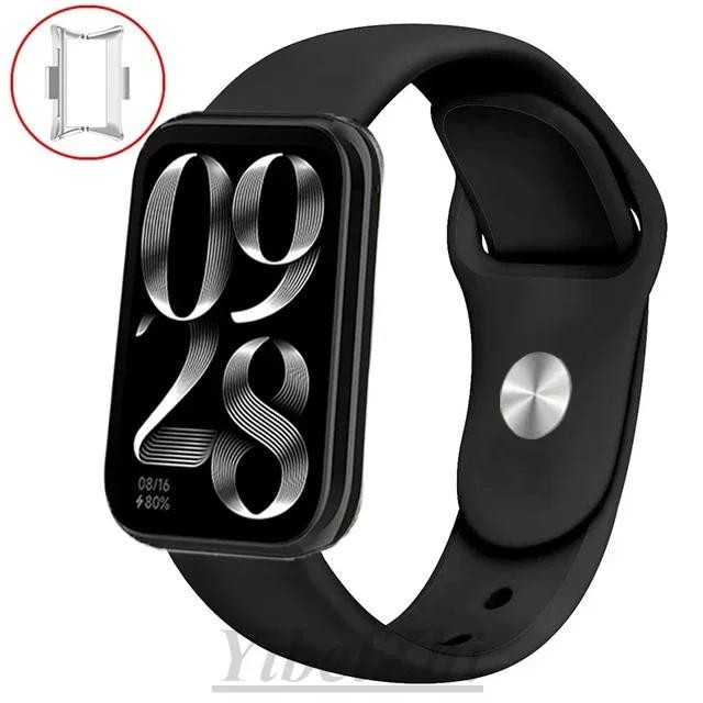 สายรัดซิลิโคนสําหรับ Mi Band Xiaomi Smart Band 8 9 Pro สร้อยข้อมือกีฬาเข็มขัดเปลี่ยนสร้อยข้อมือ Smartwatch สายนาฬิกา Xiaomi Mi Band 8pro เข็มขัด - รูปที่ 7