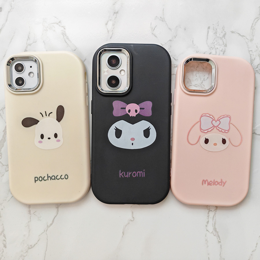 เคส Xiaomi POCO M3 M4 PRO F3 F5 F4 X3 X4 GT X5 X6 PRO 12T 13X 12 13 14 NFC 5G โทรศัพท ์ PU ซิลิโคนนุ ่ มน ่ ารัก Kuromi สุนัขกรณีฝาครอบ