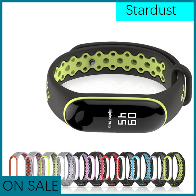 Stardust Sport สายรัดข้อมือซิลิโคน สําหรับ Xiaomi Mi Band 3 Smart Watch Bracelet