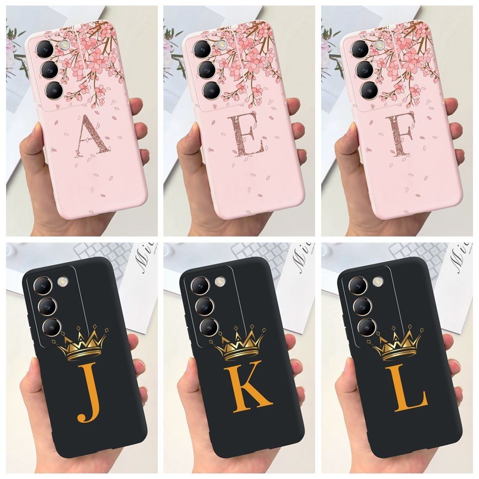 เคสโทรศัพท์มือถือ ซิลิโคนนิ่ม ลายมงกุฎซากุระ สีดํา ชมพู สําหรับ Vivo Y100 5G Y200E Y200E Y100 (IDN)