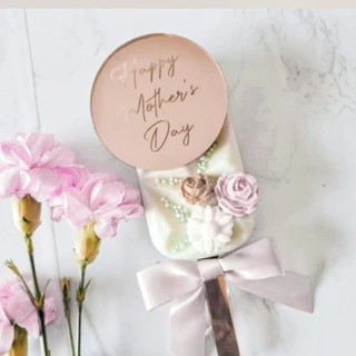 【มาใหม่】ป้ายแท็กอะคริลิค ลาย Happy Mothers Day สีทอง สําหรับตกแต่งเค้ก คัพเค้ก ของขวัญวันแม่ 5 ชิ้น