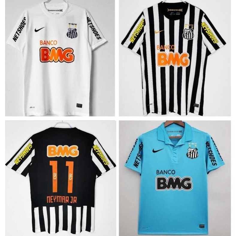 2012 Retro Santos Home Away Third NEYMAR JR เสื้อฟุตบอล 12 13 Santos Home Jerseys Kit