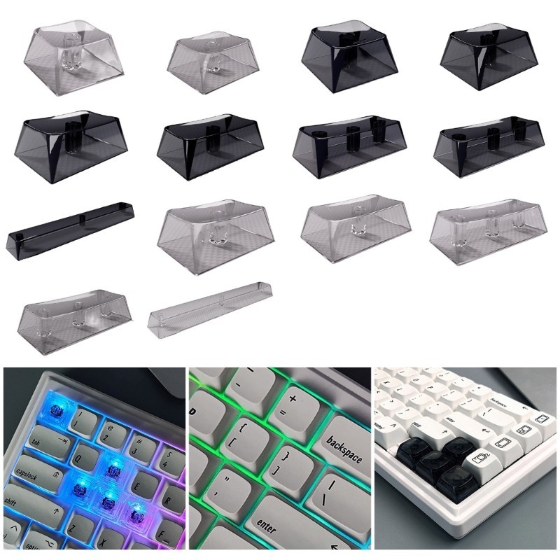 ROX XDA Keycaps PC วัสดุปุ่มกดโปร่งใสสําหรับคีย์บอร์ดเชิงกล Keycaps 1PC