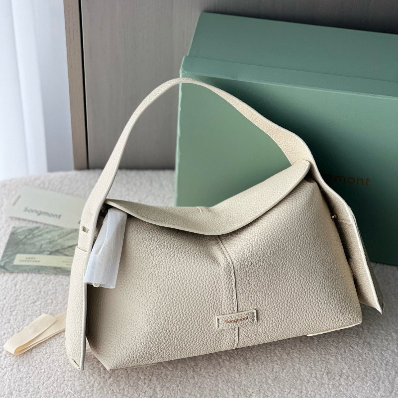 【ขายร้อน】 songmont Handbag trumpet 24cm แฟชั่นไหล่เดียวสายสะพายไหล่พกพาสะดวก กระเป๋าเดินทางขนาดใหญ่