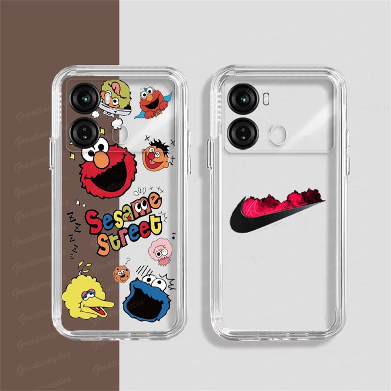 เคสโทรศัพท์มือถือแบบนิ่ม ใส บางมาก ลายเพ้นท์ สําหรับ Itel P40 P662L