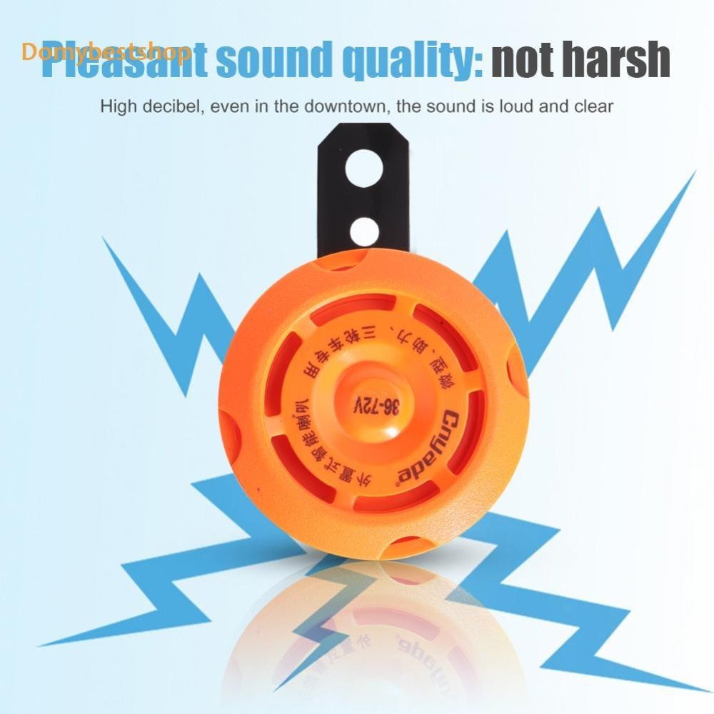 [Domybestshop.th] แตรไฟฟ้า 36v 48v 60v กันน้ํา อุปกรณ์เสริม สําหรับรถจักรยานยนต์ สกูตเตอร์ไฟฟ้า