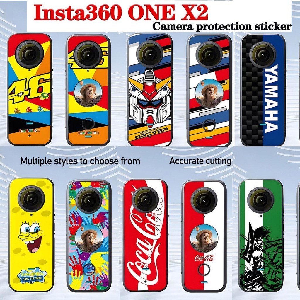 สติกเกอร์สะท้อนแสง กันน้ํา ป้องกันกล้อง สําหรับ Shadow Stone Insta360 ONE X2