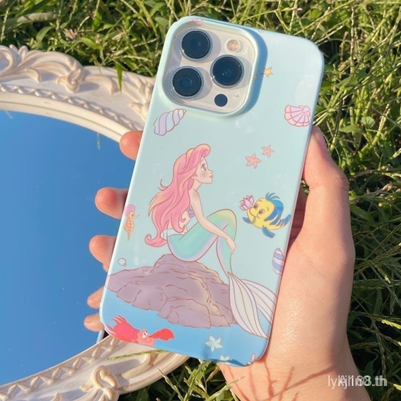 เคสโทรศัพท์มือถือแบบแข็ง ลายเจ้าหญิงนางเงือก j4ce สําหรับ iPhone 7 8 plus x xs XR xsmax 11 12 13 14 15 Pro Max mini