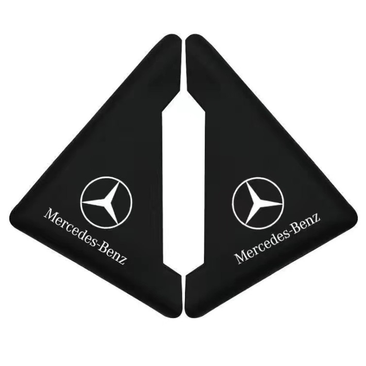 Chengzi ฝาครอบซิลิโคน ป้องกันประตูรถยนต์ อุปกรณ์เสริม สําหรับ Mercedes Benz GLA GLE GLK CLS W220 W212 W205 ML A B C E Class Styling 2 ชิ้น
