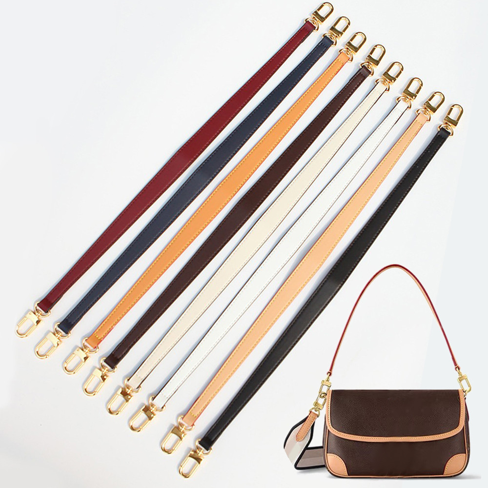 สายคล้องกระเป๋าใต้วงแขน สะพายไหล่ หนัง PU สีพื้น แบบเปลี่ยน