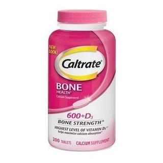 USA ⚡ Caltrate 600+D3 Bone Strength Health Calcium Supplement 200 Tablets แคลเซียม วิตามินดี สหรัฐอเมริกา