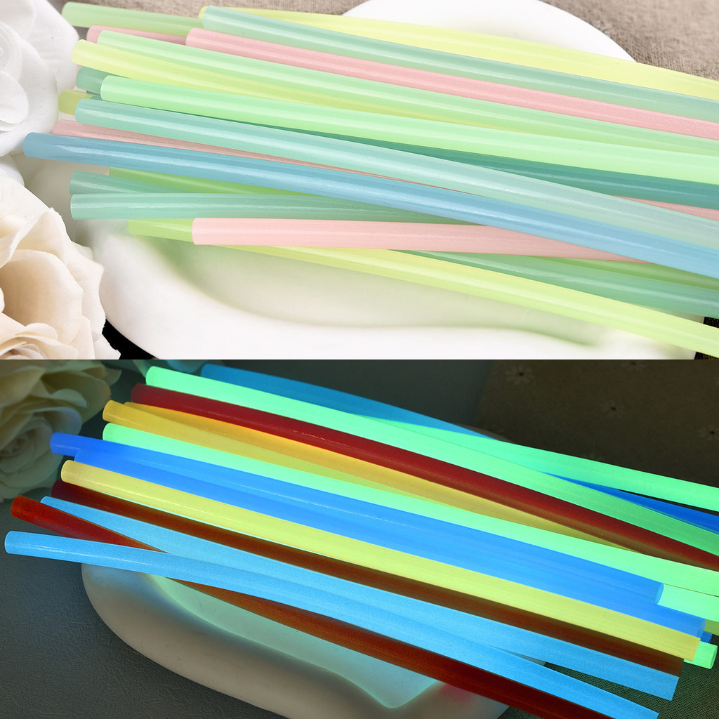 5pcs 7 * 200 มม. ใสปิดผนึกขี้ผึ้งตราประทับ DIY กาวปืนงานแต่งงานเชิญเรืองแสงในของขวัญตกแต่ง