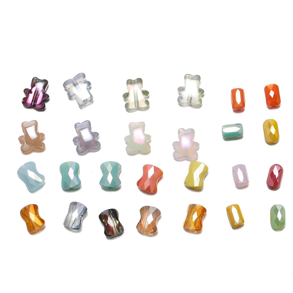 St. kunkka 8 * 9.5 มม.ประมาณ 40 ชิ ้ นแก ้ ว AB สีสันแนวตั ้ งหมีลูกปัดสามารถใช ้ สําหรับ DIY สร ้ อยคอสร ้ อยข ้ อมือทํา