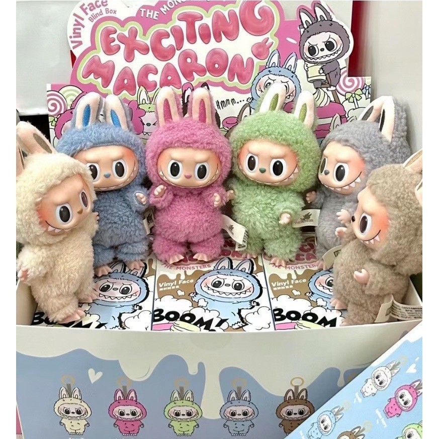 จัดส่งไทยวันนั้นเลย❇️ของแท้❇️THE MONTERS Labubu MACARON กล่องสุ่ม ลุ้นSECRET [POP MART] LABUBU MACAR