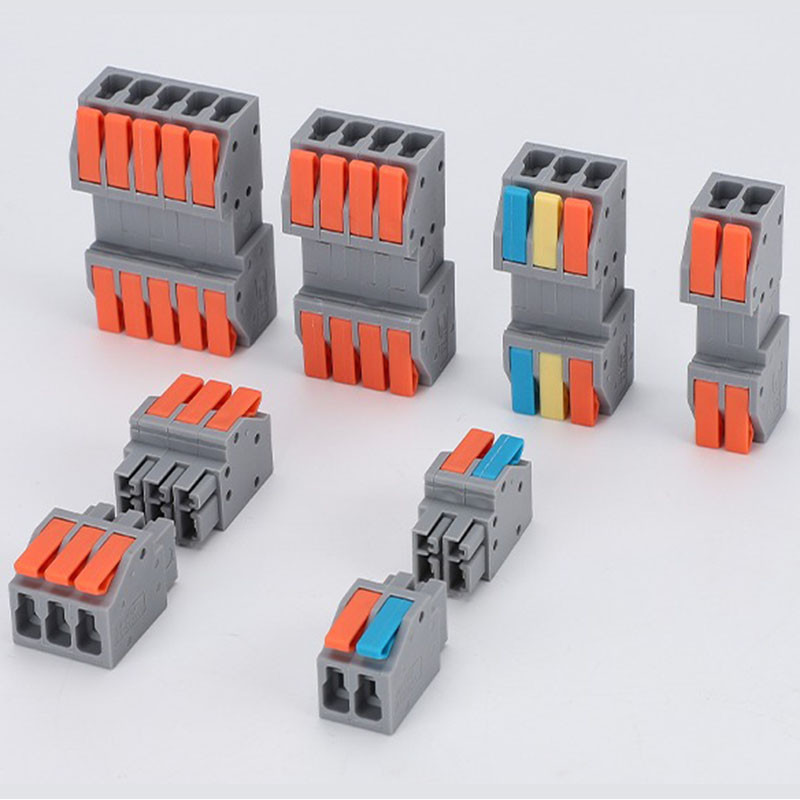 ขั้วต่อสายไฟ Push-in BUTT Terminal BLOCK ขั้วต่อขนาดเล็กกะทัดรัดแยกออกได้