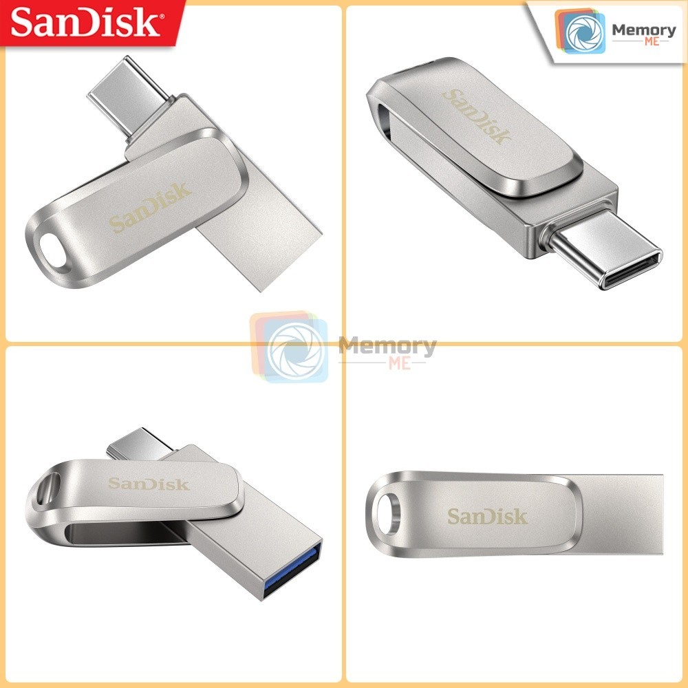 SANDISK Ultra Dual Drive LUXE 128GB,GOLD (400MB),OTG แฟลชไดร์ฟ flashdrive TypeC โทรศัพท์ แท็บเล็ต