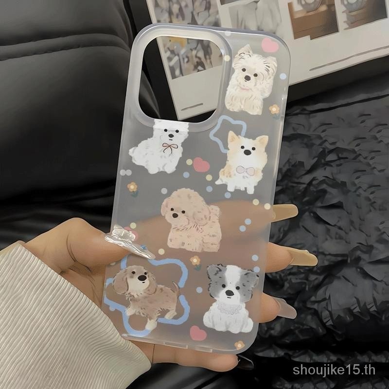 Dog Story สําหรับ iPhone 11/12/13/14/15 Pro max กรณีแฟชั ่ นกันกระแทกซิลิโคนเคสแข ็ งสําหรับ iPhone 11,12,13,14,15,11PM,12PM,13PM,14PM,15PM เคสโทรศัพท ์
