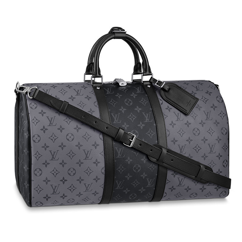 Louis Vuitton/Louis Vuitton New Men's Bag LV KEEPALL BANDULI È RE 50 Canvas Handheld Shoulder Travel M45392