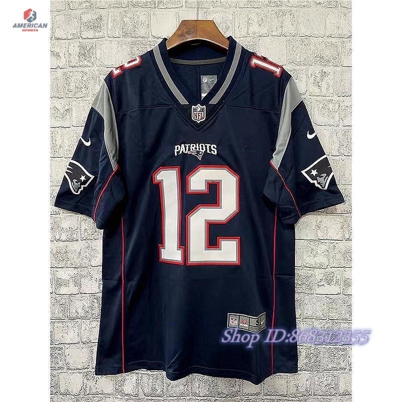 ผู ้ ชาย 2023 NFL New England Patriots Tom Brady Regatta Blue Limited American Football Jersey Shirt