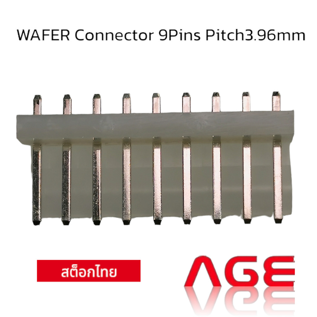 WAFER CONNECTOR 9 PIN, Pitch 3.96MM