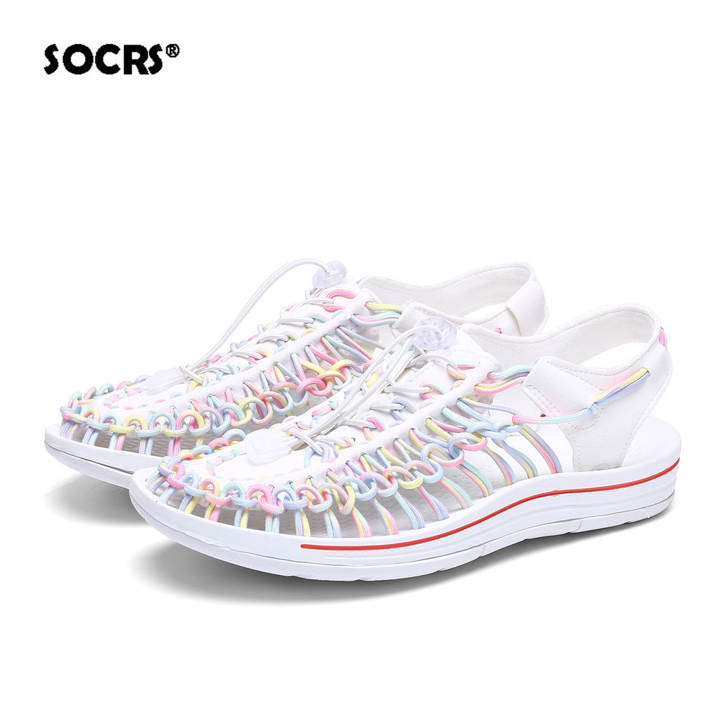 SOCRS 2026 รองเท้าแตะรัดส้น เชือกถักสาน รองเท้าเดินป่า ชาย หญิง