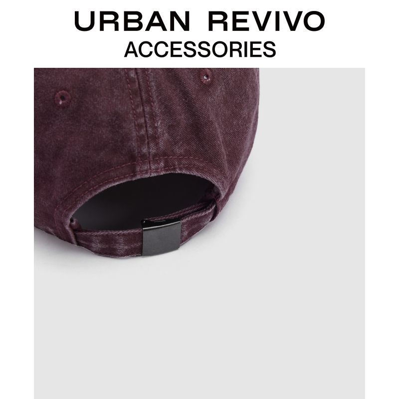 [ คลังสินค ้ าพร ้ อม ] URBAN REVIVO Ladies Fashionable Retro Washing Denim Baseball Cap UAWA30168