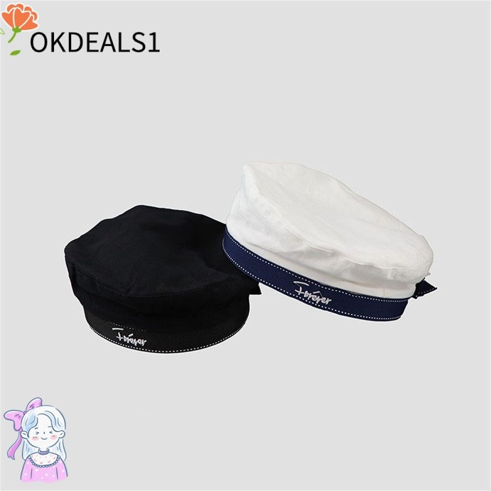 Dealshop หมวกคอสเพลย์กะลาสี ฤดูใบไม้ร่วง ฤดูหนาว ปรับขนาดได้ หมวกจิตรกร