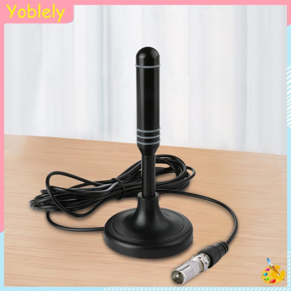 [Yoblely.th ] เสาอากาศทีวีแบบพกพา 300 ซม.Coax Cable เสาอากาศ HDTV DVB-T DVB-T2 DAB Plug and Play