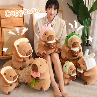 พร้อมส่ง capybara ตุ๊กตาคาปิบาร่า หมอนตุ๊กตาเต่าคาปิบาราน่ารัก ตุ๊กตาสัตว์ เหมาะกับของขวัญวันเกิด ตุ๊กตาขนนุ่ม