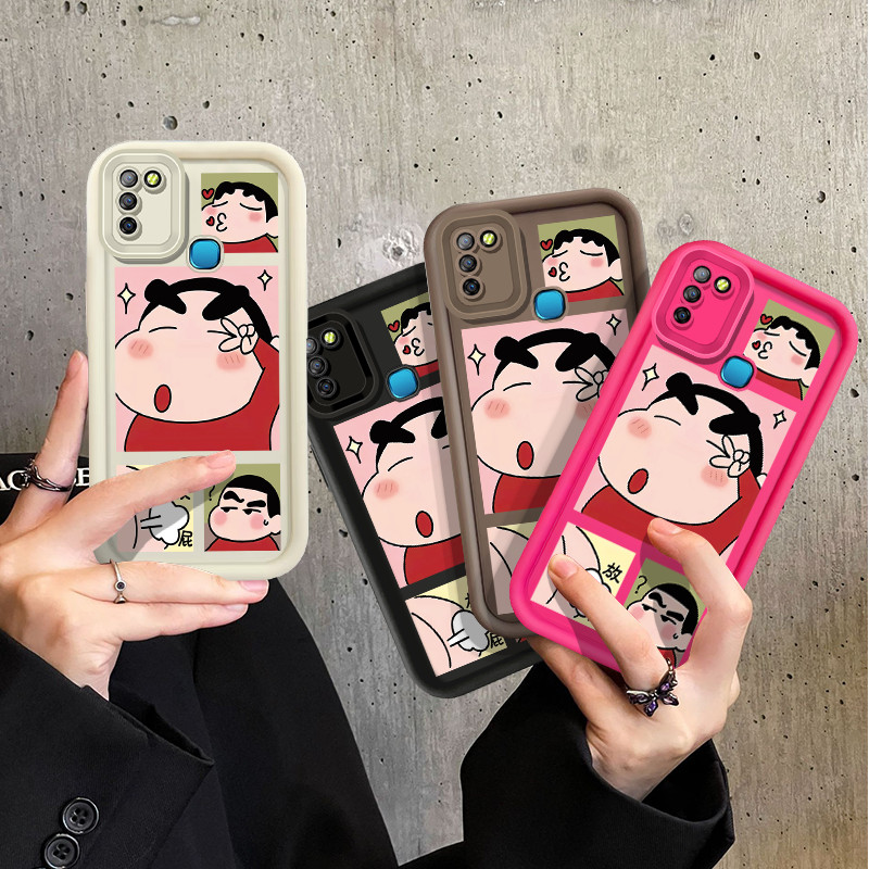 สําหรับ infinix Smart 5 6 HD Smart 6 Plus/Smart 7 X6515 ดินสอสีตลกใหม ่ น ่ ารักความปลอดภัย drop เคสโทรศัพท ์