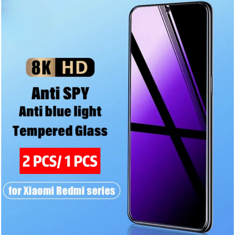 2PCS 1PCS Anti Blue LightกระจกนิรภัยสําหรับXiaomi 14 Poco F6 Pro X6 NEO Pro M6 Pro POCO C61 C65 Redm