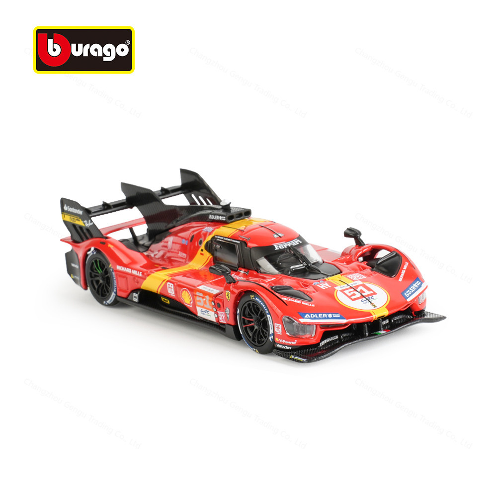 Bburago 1: 43 Ferrari 499P Static Die Cast Vehicles รุ ่ นสะสมรถแข ่ งของเล ่ น