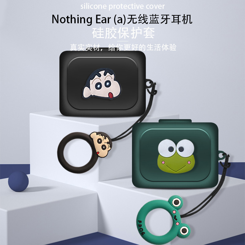 For Nothing Ear (a) Case Cartoon Finger Ring Lanyard Nothing Ear (a) Silicone Soft Case Cute Snoopy 