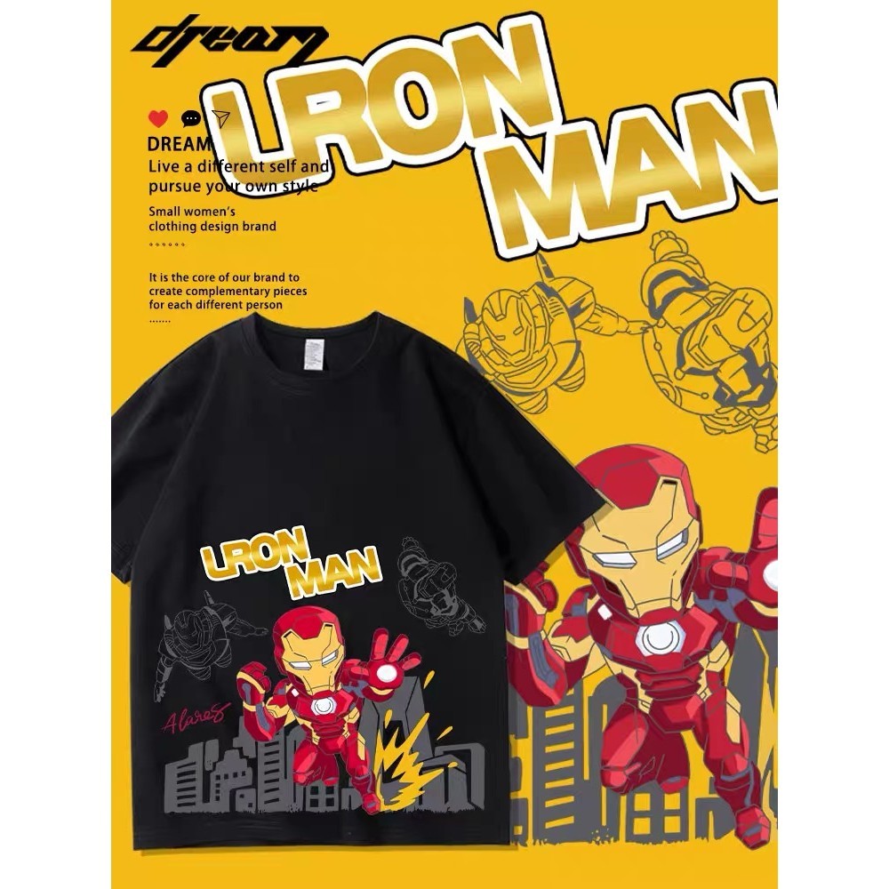 Iron Man Superhero เสื้อยืดเด็ก Baju Budak