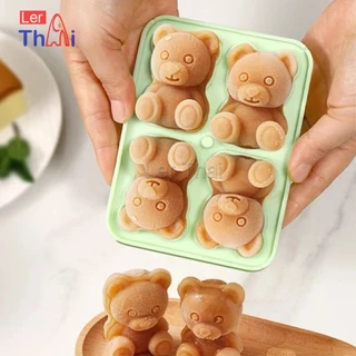LerThai แม่พิมพ์ทำน้ำแข็งรูปหมี ซิลิโคนทำน้ำแข็งรูปหมี ice cube mold