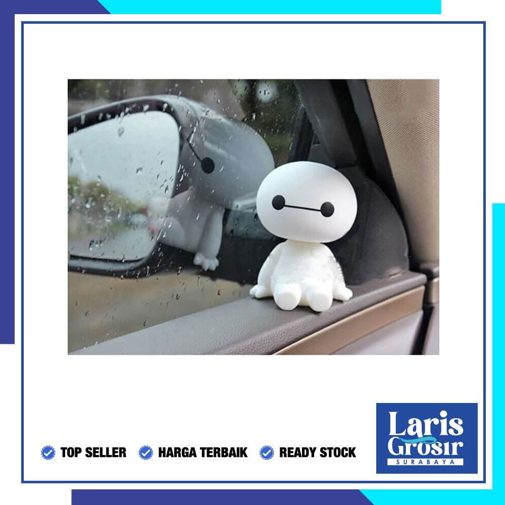 Baymax Doll Car Quality อุปกรณ์ตกแต่งรถยนต์ | เบย์แม็กซ์ เครื่องประดับเขย่าหัวอุปกรณ์เสริมในรถยนต์ราคาประหยัด