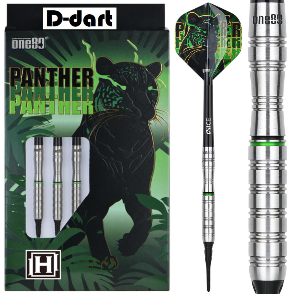 ONE80 SOFT TIP DARTS - 16G/18G Panther H 80% Tungsten Soft Dart Set (ARROW DART LEMBUT)